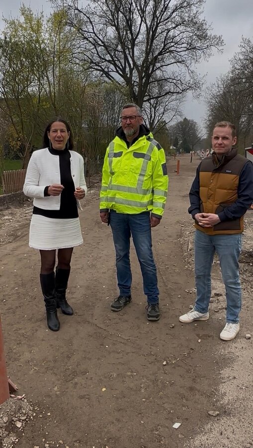 Radweg an der Zwillingsstra&szlig;e