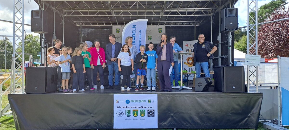Siegerehrung Stadtradeln Kinder