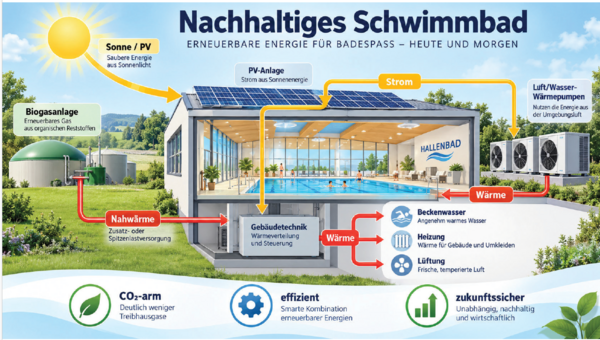 Nachhaltiges Schwimmbad