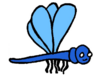 Bild vergrößern: Bild einer blauen Libelle
