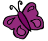 Bild vergrößern: Bild eines lilafarbenen Schmetterlings