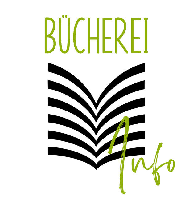 Logo der Bücherei mit dem Hinweis Info